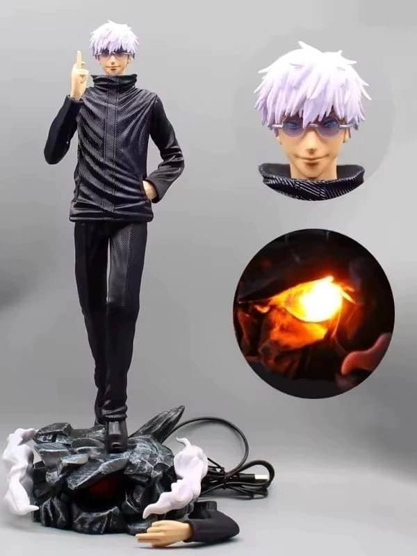 Gojo Satoru “Limitless” Interchangeable Head LED Statue