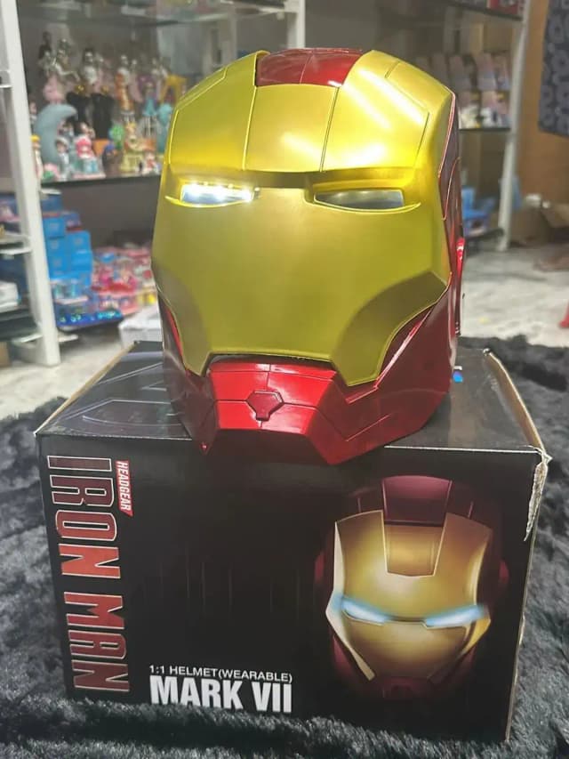 Iron Man Helmet – Full Metal Voice-Controlled Replica with LED Eyes
