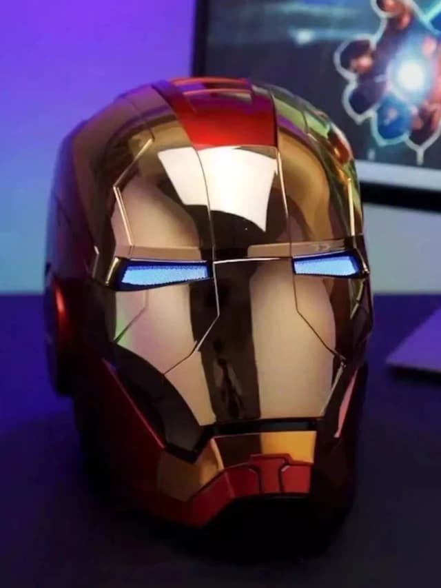 IRONMAN HELMET |Voice Controlled Touch Senor Sound Lights | Adjustable