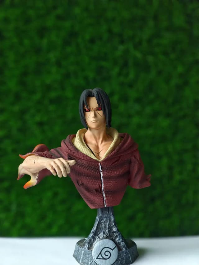 Itachi Uchiha Bust Statue – Sharingan Mode