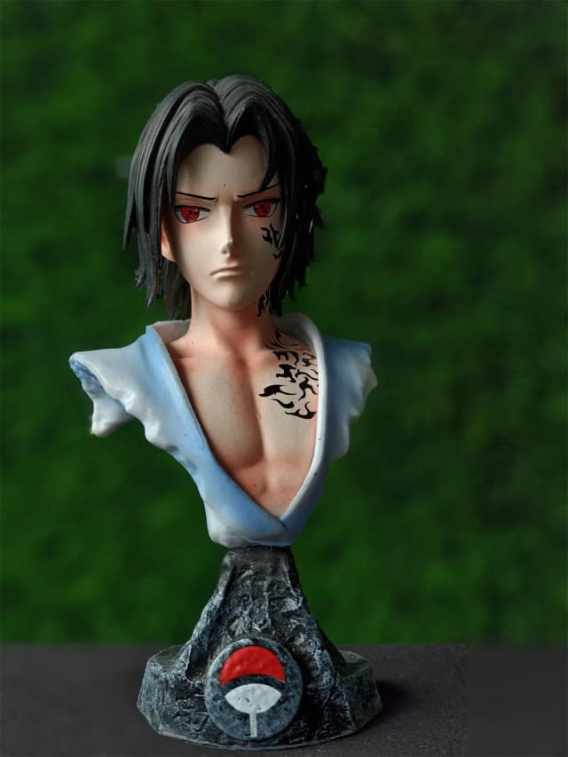 Sasuke Uchiha Bust Statue – Cursed Mark & Sharingan Edition | Exclusive at