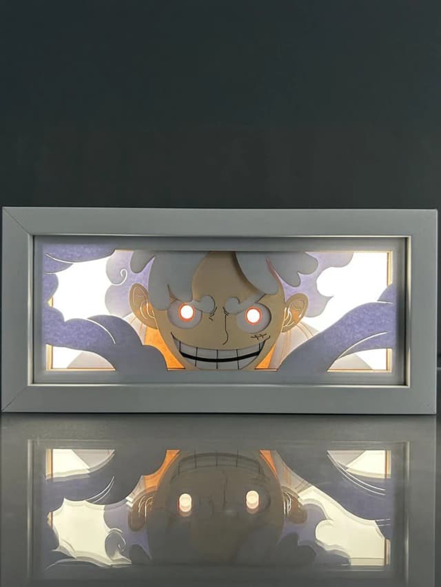 Joy Boy – One Piece Luffy Gear 5 LED Shadow Box Art