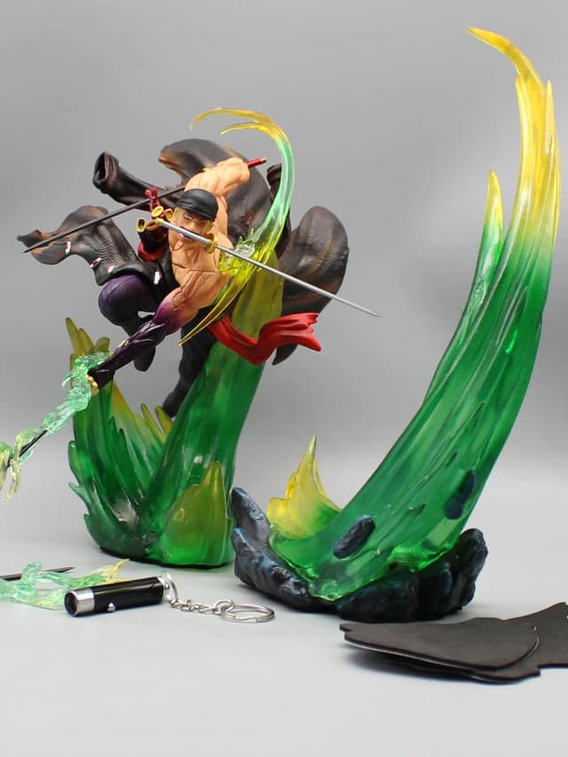 Roronoa Zoro Demon Aura Slash – Premium Battle Action Figure (With Effects & Blades)
